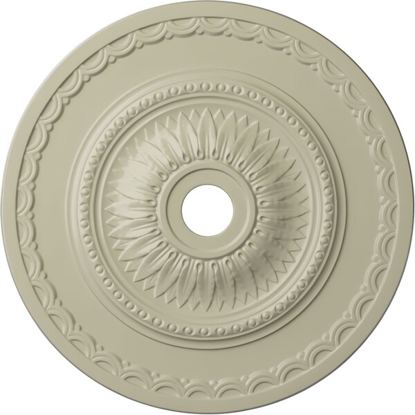 Ekena Millwork Sunflower Ceiling Medallion (Canopies up to 5 5/8"), 29 1/2"OD x 3 5/8"ID x 1 5/8"P, Clear Yellow CM29SFCYF - main
